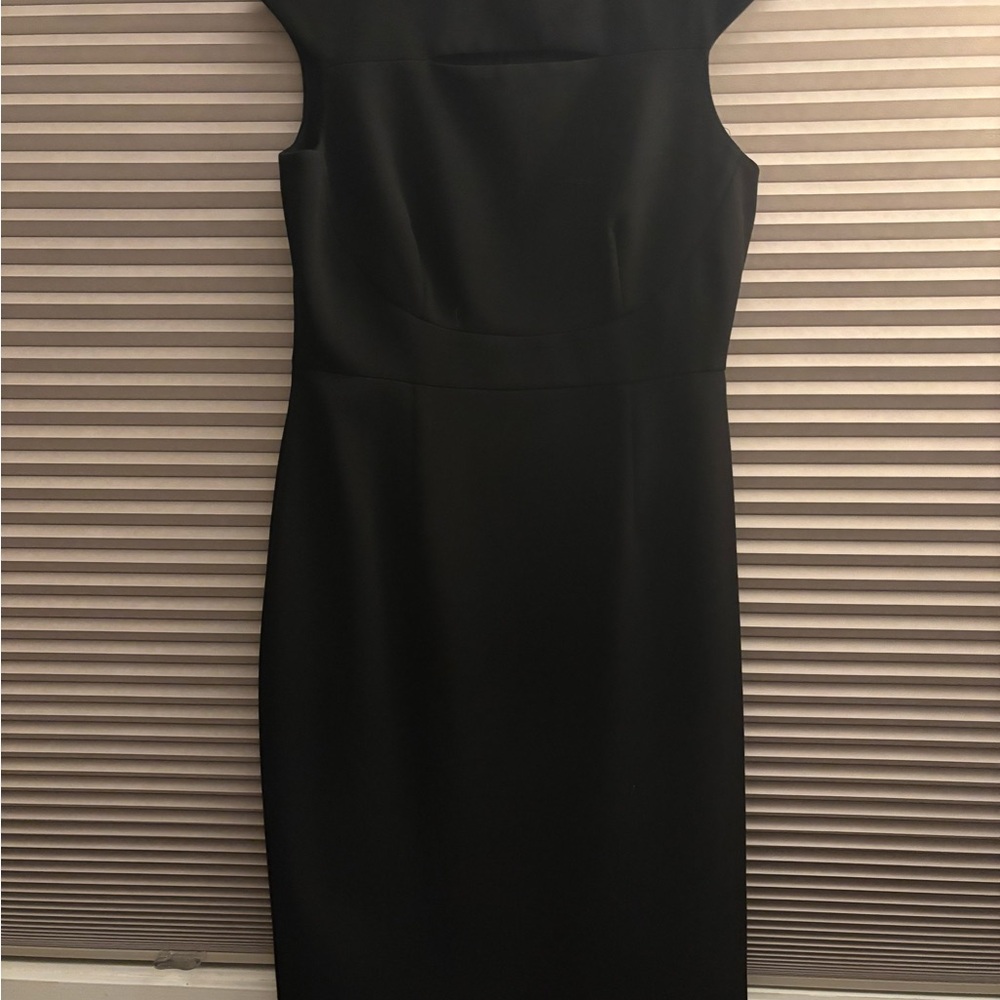 T Tahari Classic Black Midi Dress